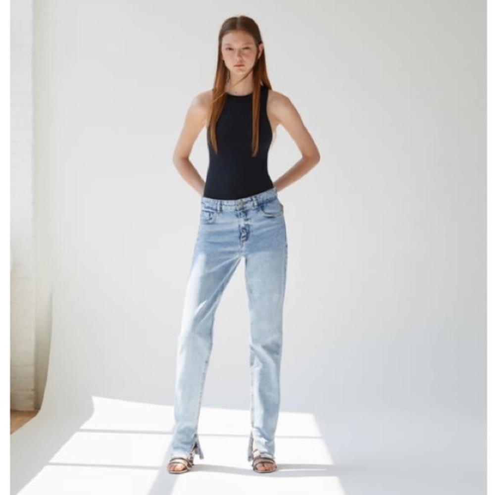 Zara sleeveless “halter” bodysuit